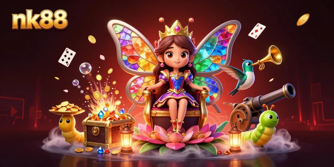 Join the excitement at nk88 with vibrant characters and casino elements in action.