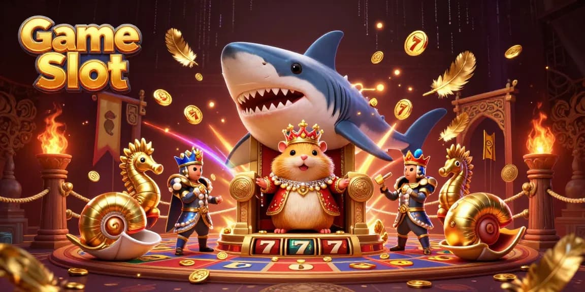 Experience the excitement of Game Slot with vibrant 3D character illustration representing winning moments.