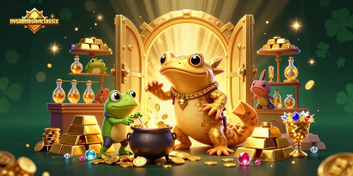Win real prizes with nvsadmissionclasssix as the golden alchemist creates wealth in a vibrant casino world.