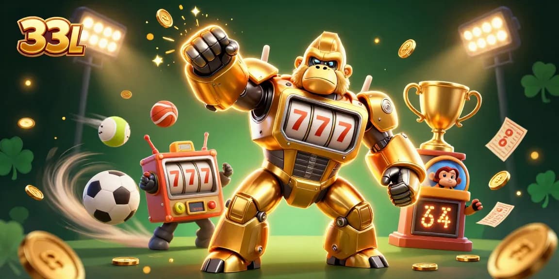 Experience thrilling wins at 33L with a lively casino scene featuring dynamic game elements.