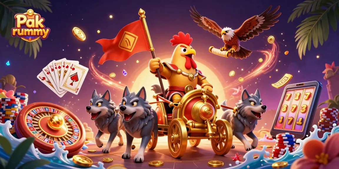 Engage in thrilling gameplay with Pak rummy, featuring 3D characters and dynamic casino elements.
