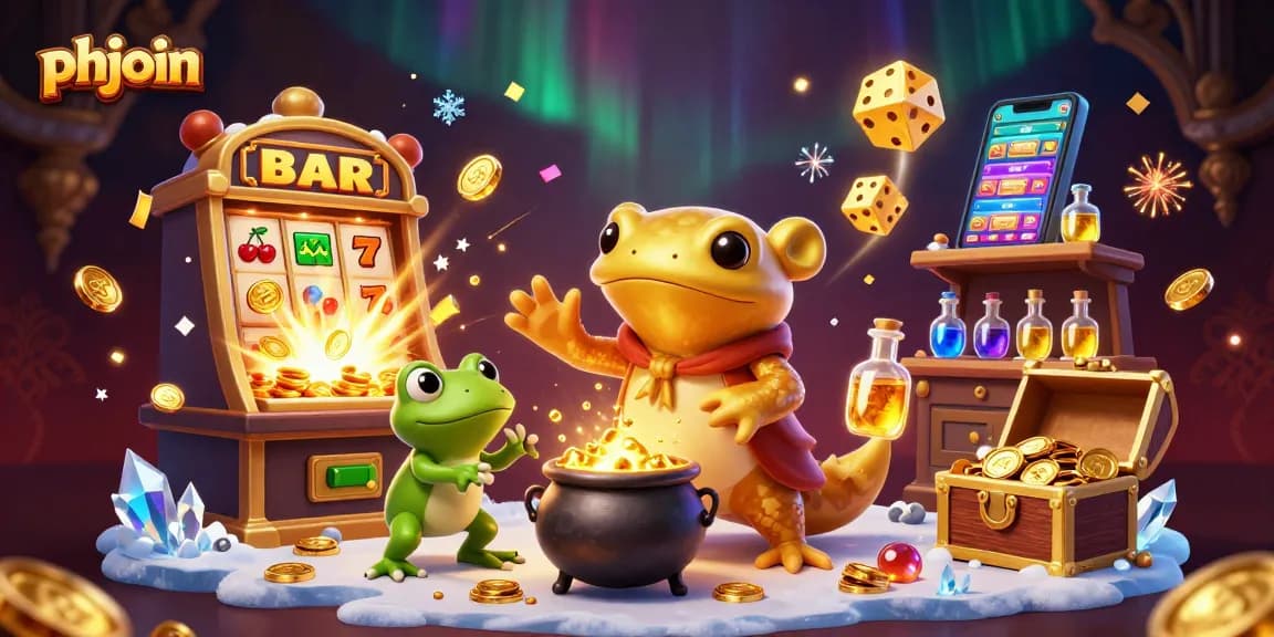 Experience gaming excitement at phjoin with a golden salamander alchemist and thrilling casino elements.