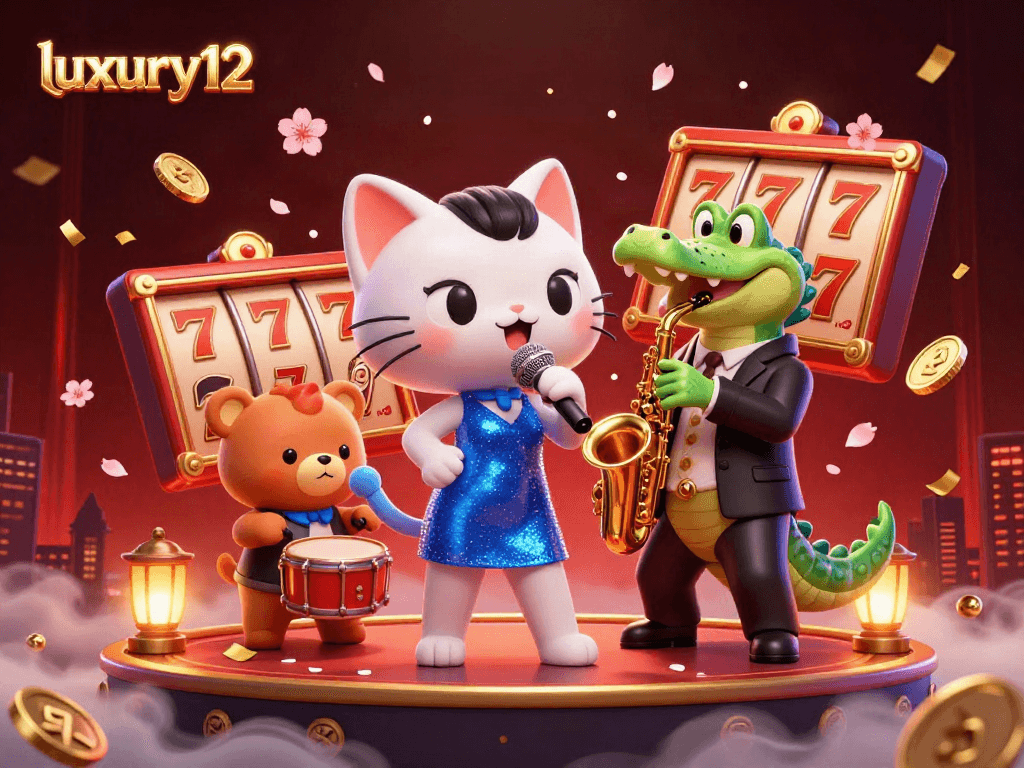 Engage in thrilling gameplay at luxury12 with vibrant casino characters and dynamic gaming elements.