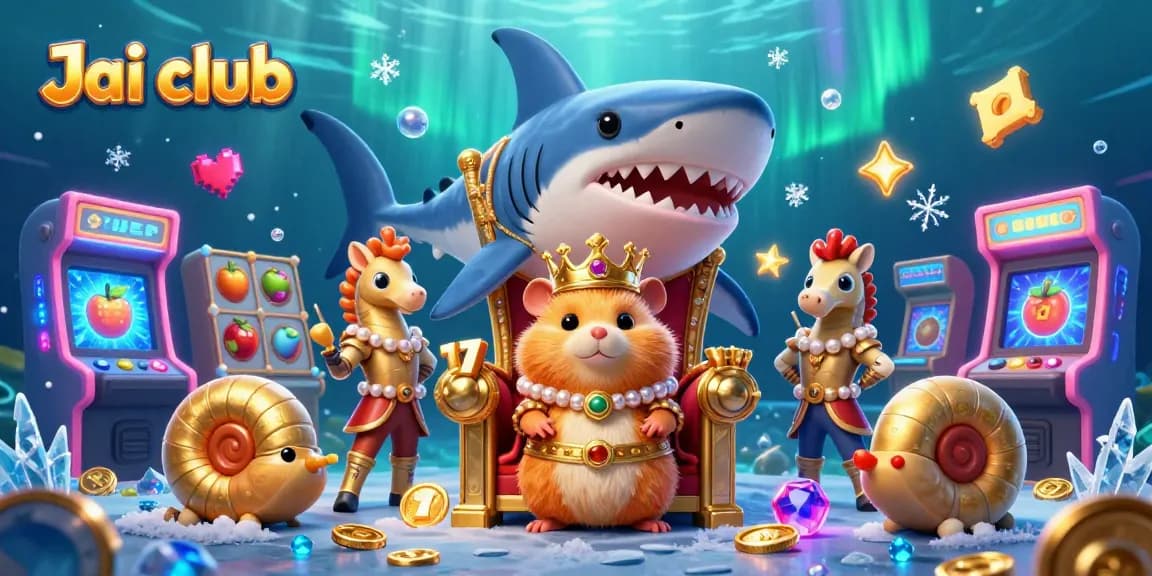 Engage with Jai club's dynamic gaming experience featuring vibrant slot games, thrilling rewards, and characters in action.
