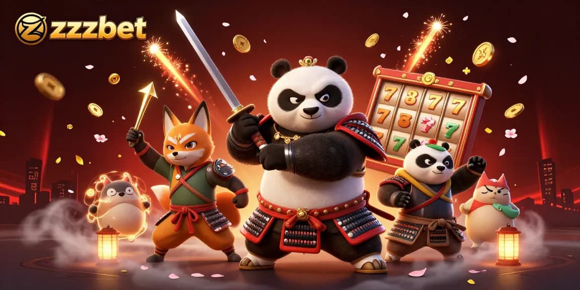 Promova zzzbet jogando slots com panda samurai e raposa ninja, ganhando prêmios