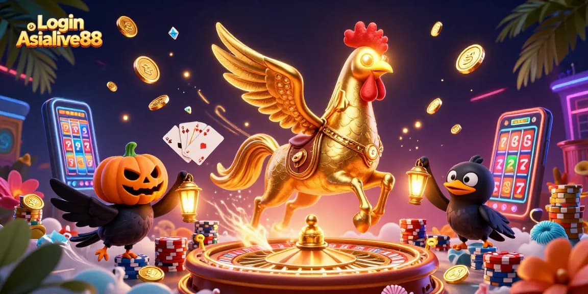 Engage with the thrilling Login Asialive88 experience in a vibrant casino scene.