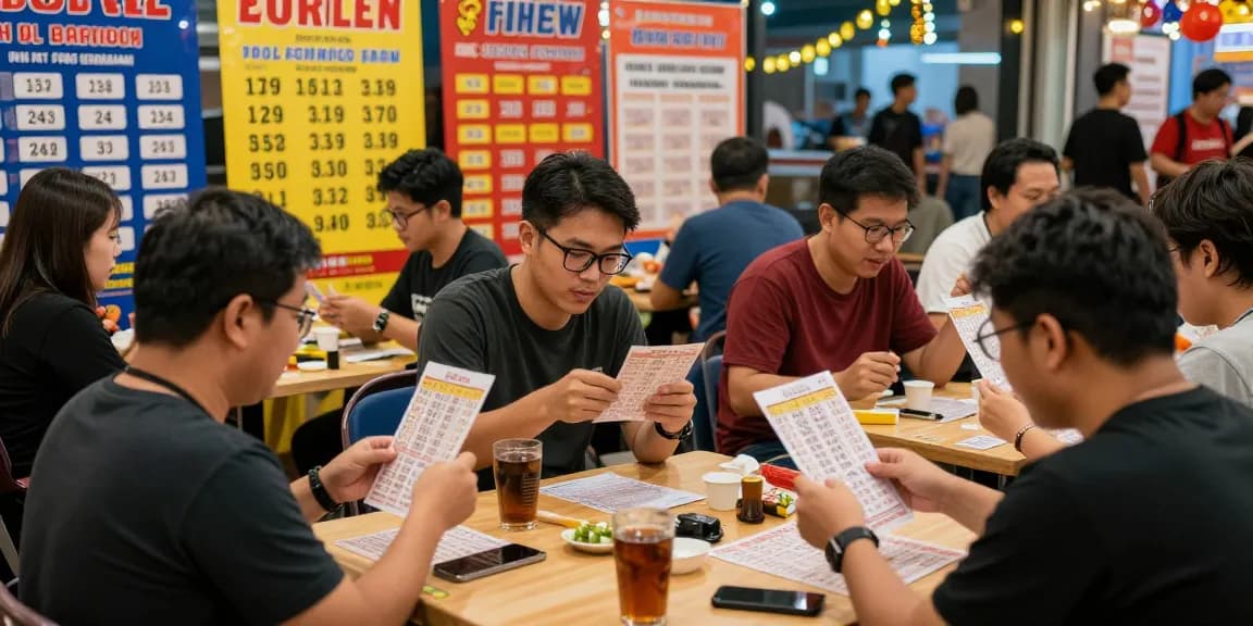 Keseruan komunitas togel di https://honda555.net/ dengan pemain mengecek tiket dan sambutan meriah.