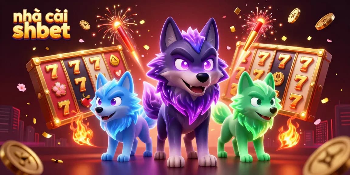 Engage with the vibrant energy of nhà cái shbet, featuring dynamic slot reels and lucky symbols.