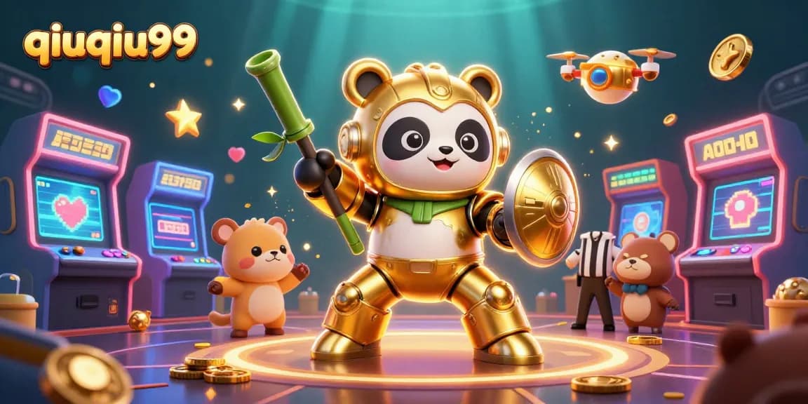 Experience the excitement of qiuqiu99 with vibrant visuals and dynamic gaming elements in a lively casino scene.