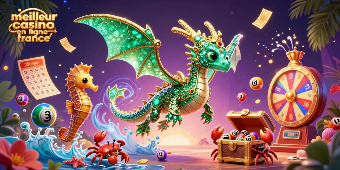 Participez à la meilleure action de casino avec le meilleur casino en ligne france dans une scène 3D vibrante.