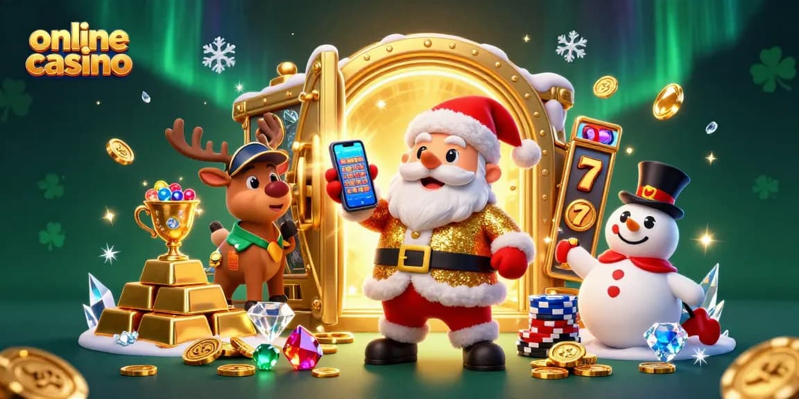 Engage with the dynamic online casino scene featuring Santa, a reindeer dealer, and a snowman among jackpot themes.