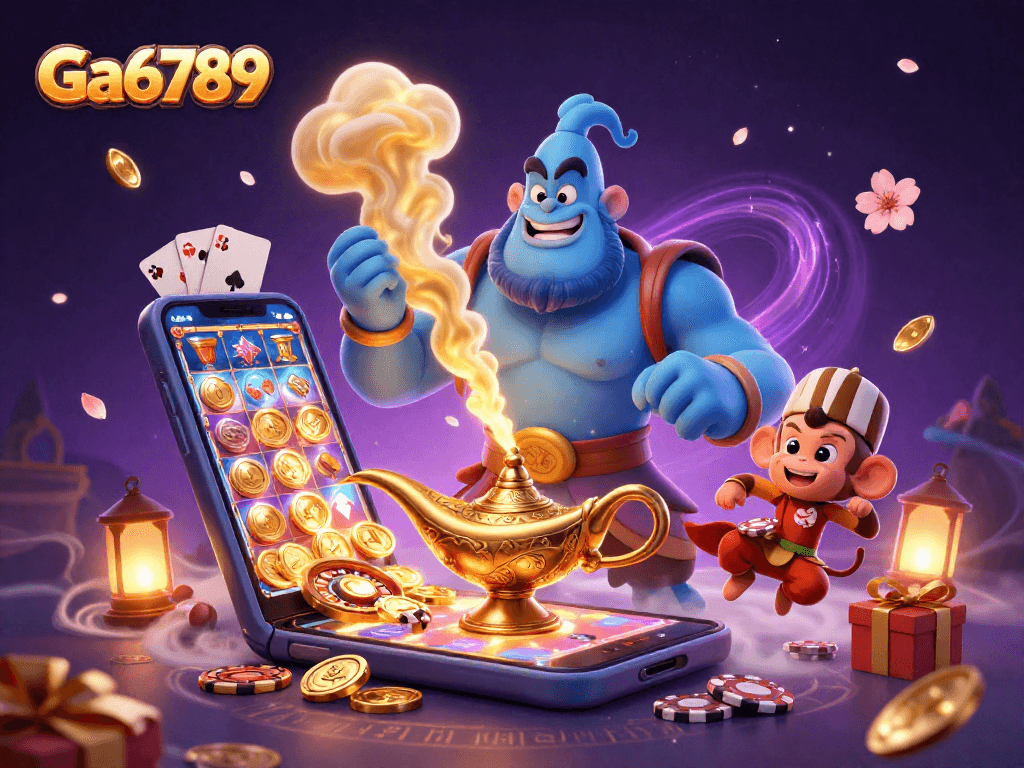 Experience thrilling gameplay with Ga6789 and the magic of a casino adventure in this vibrant scene.
