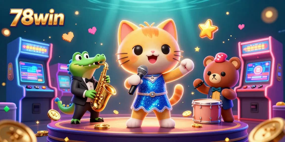 Experience thrilling gameplay at 78win with vibrant characters and dynamic casino elements.
