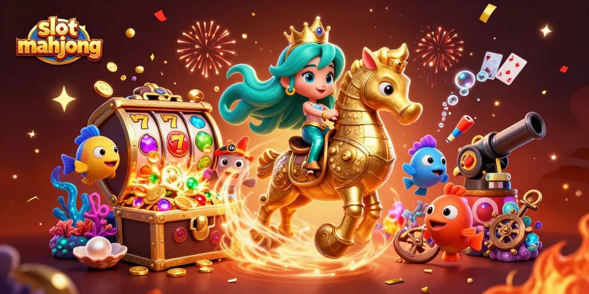 Engage in thrilling slot mahjong gameplay with vibrant visuals and exciting casino elements