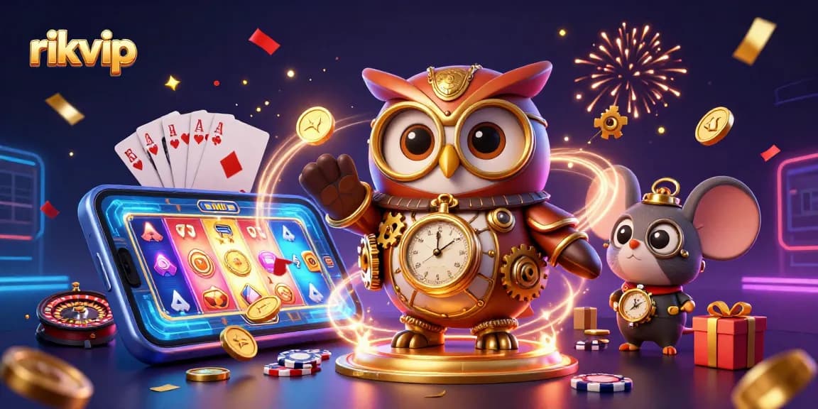 Experience thrilling gaming adventures at rikvip with a time-traveling owl and exciting casino elements.
