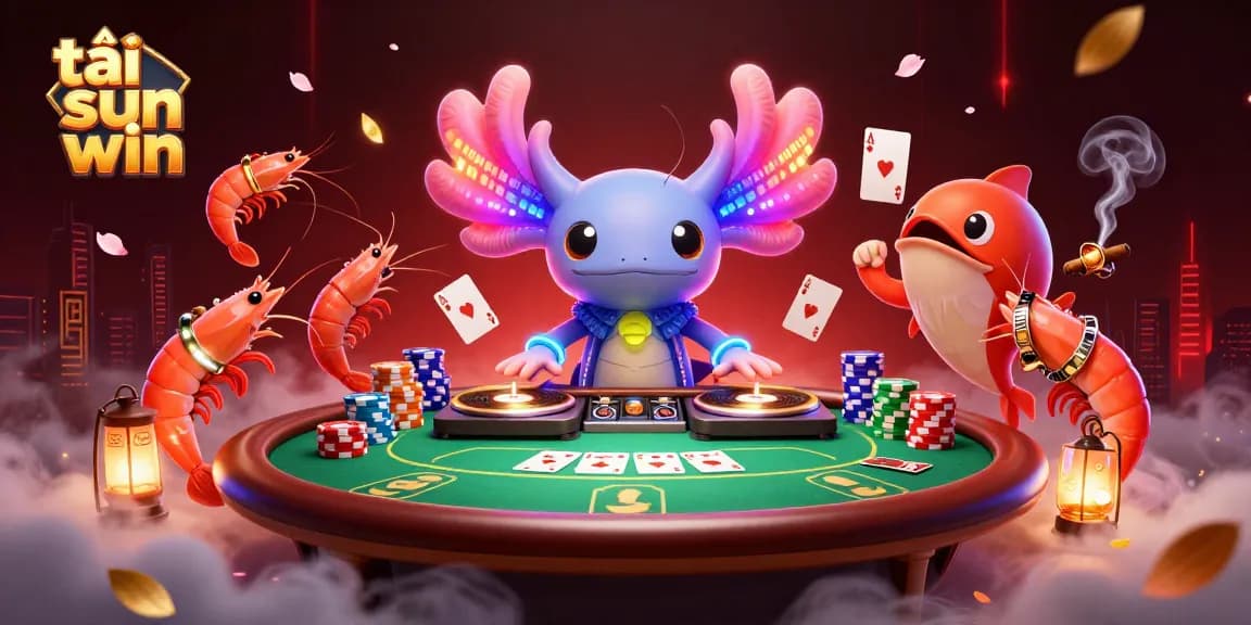 Engage in the excitement of tải sun win by exploring vibrant 3D casino-themed characters and elements.