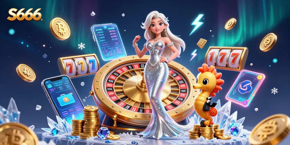 Experience S666's thrilling casino ambiance with dynamic gaming elements and engaging characters.