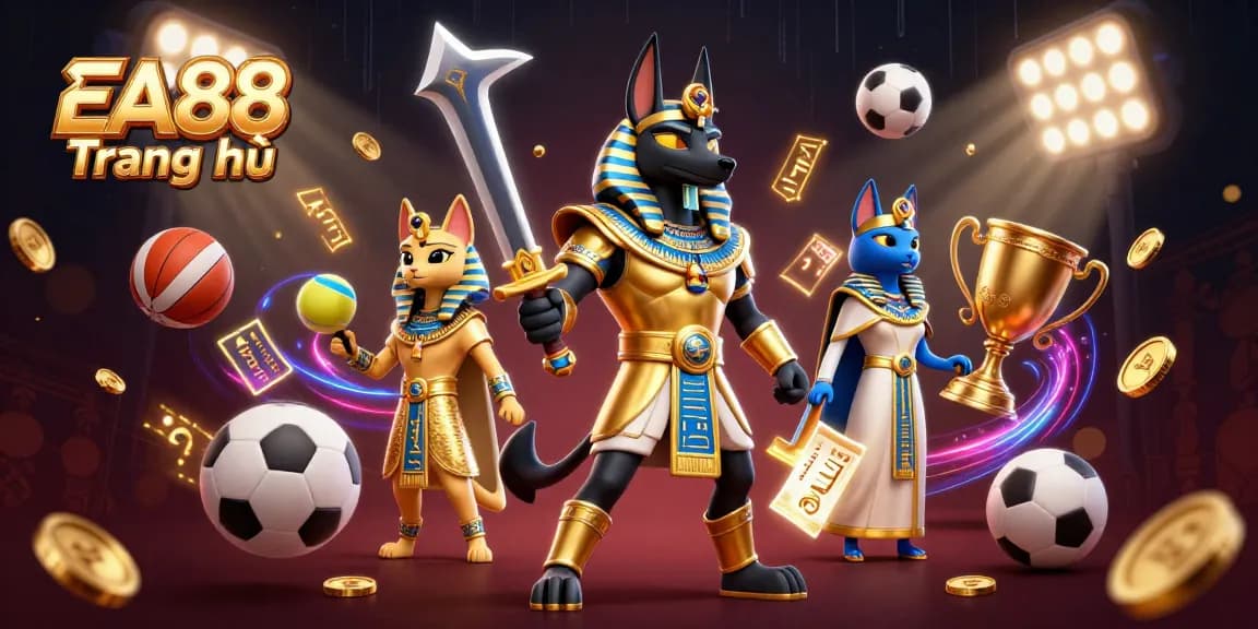 Engage with EA88 Trang chủ and discover the dynamic casino betting scene featuring Egyptian mythological elements and sports.