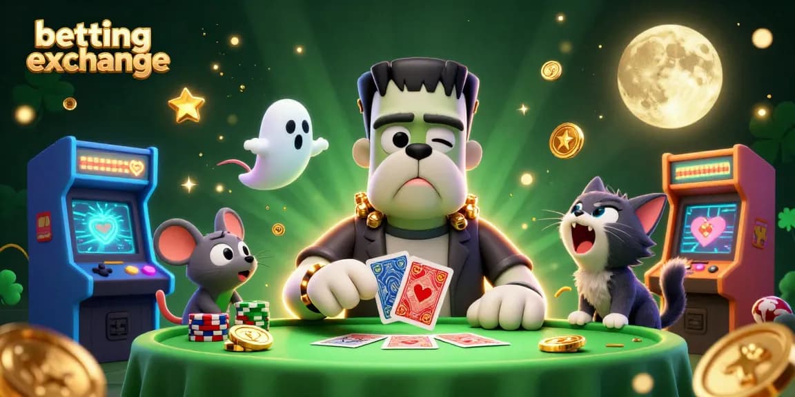 Experience the excitement of betting exchange with character-driven casino gaming action.