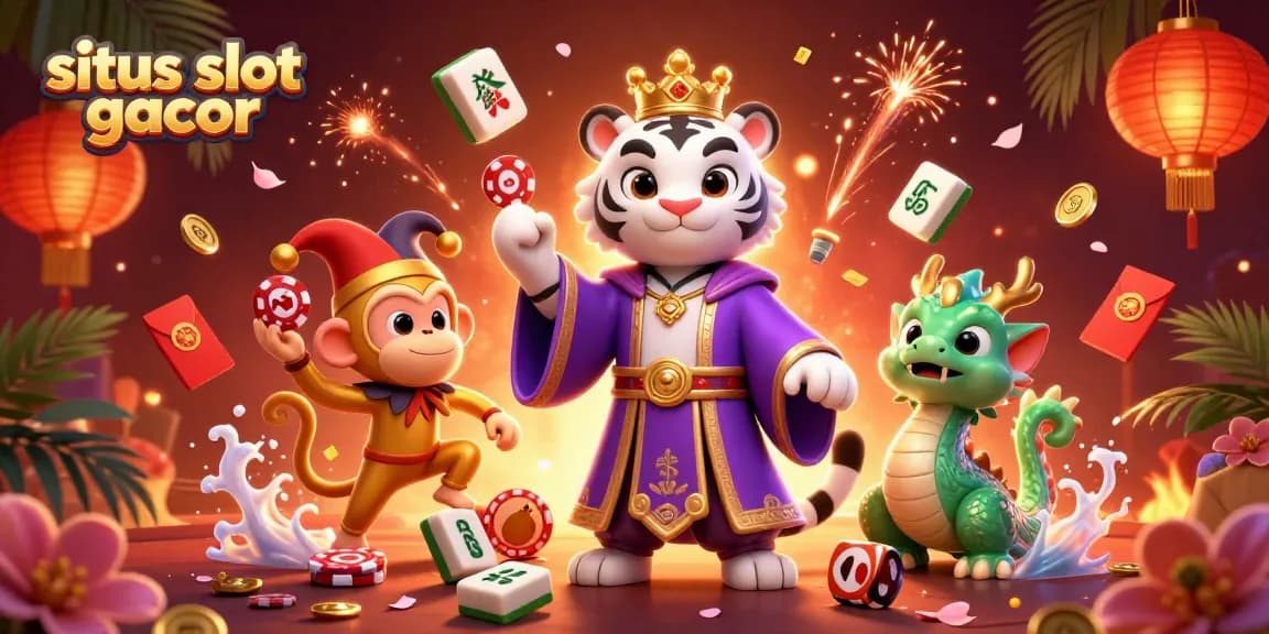 Experience excitement at situs slot gacor with amazing slot reels, vibrant characters, and colors.
