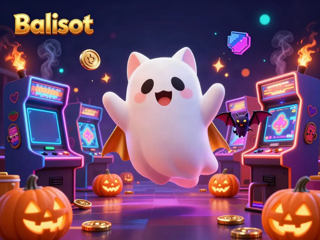 Engage with Balislot's lively casino scene filled with vibrant characters and gaming elements.