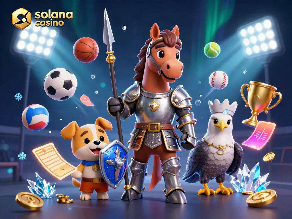 Experience the thrills of a solana casino with an adventurous medieval scene filled with dynamic betting elements.