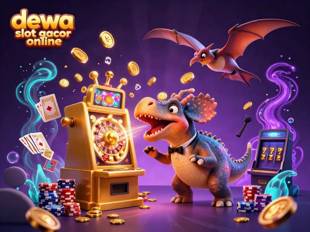 dewa slot gacor online mengungkapkan kemenangan jackpot dengan karakter dino di mesin slot