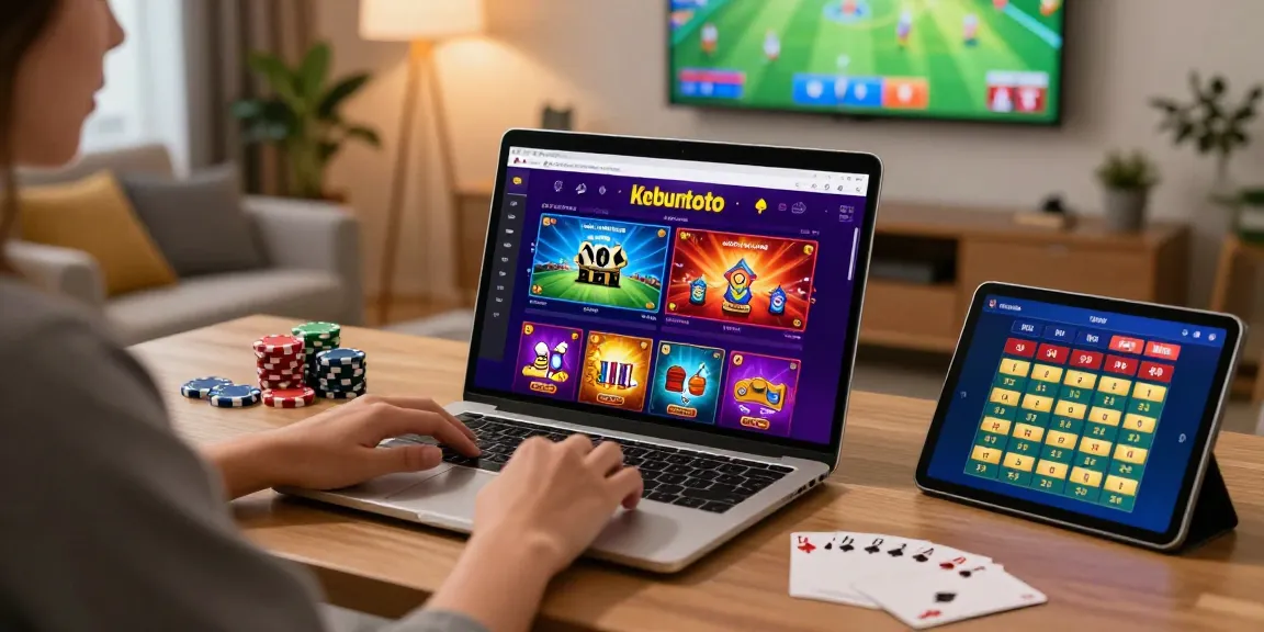 Engaging kebuntoto online gambling platform scene with user-friendly interface and gaming elements.