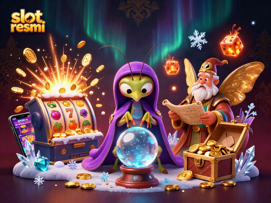 Experience thrilling slot resmi action with vibrant 3D characters in a dynamic casino scene.