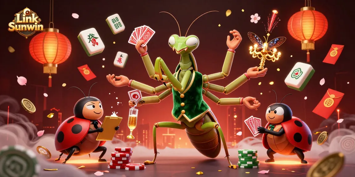 Experience the excitement of Link Sunwin with a vibrant casino scene showcasing dynamic characters and elements.