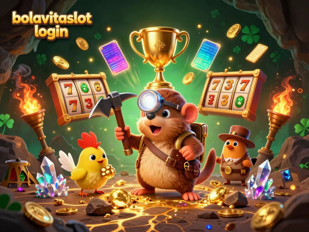 Experience bolavitaslot login in an ultra-detailed 3D mining adventure themed around jackpot slots.