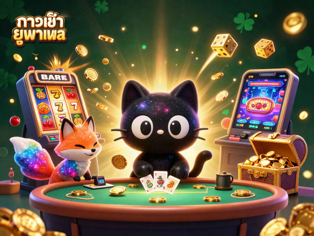 Engage with the cosmic casino adventure of ทางเข้า ยูฟ่าเบท, featuring vibrant characters and dynamic gaming action.