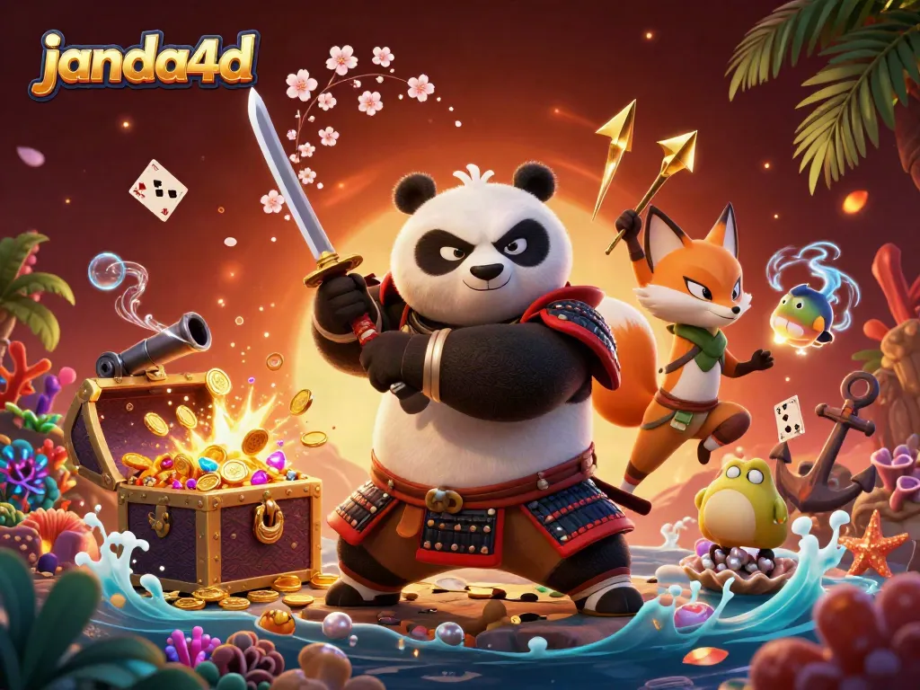 Permainan menarik di janda4d dengan panda samurai, rubah ninja, dan energi sihir.