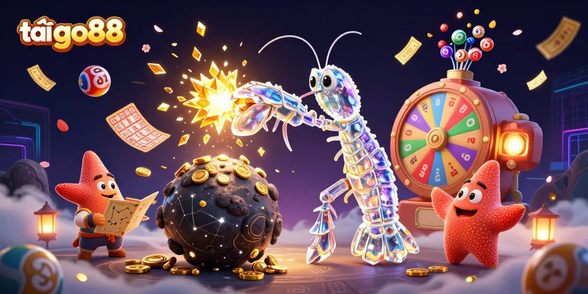 Experience the thrill of tải go88 with an exciting galaxy-themed casino scene, bursting with vibrant game elements.
