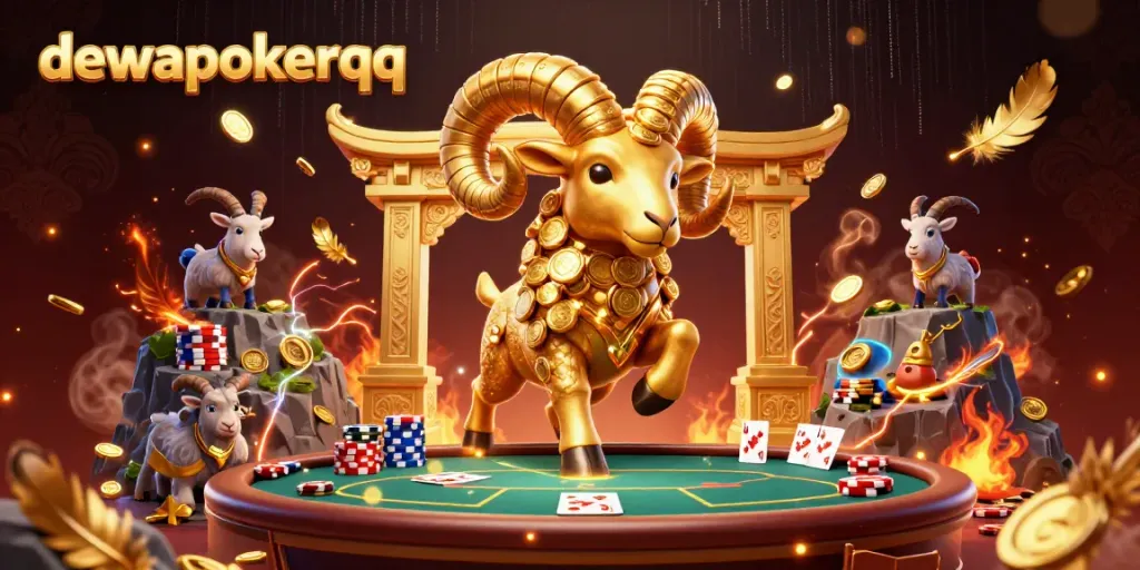 Engage with dewapokerqq’s thrilling poker scene featuring dynamic golden characters and vibrant elements.