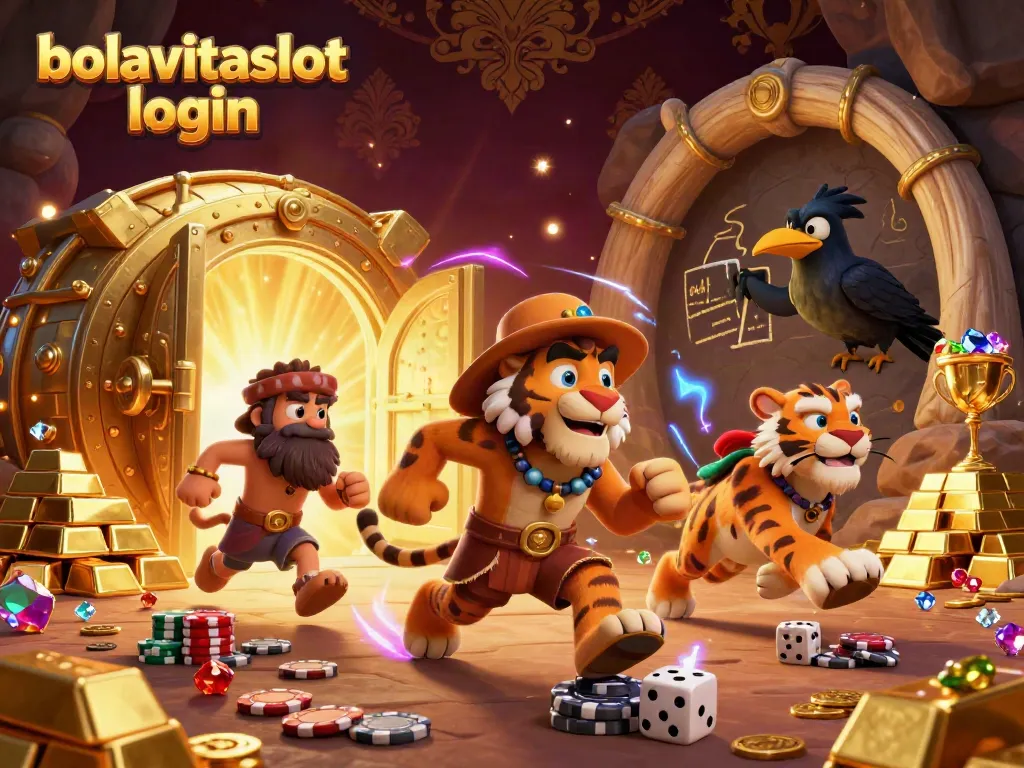Experience the thrill with bolavitaslot login as a sabertooth tiger and caveman run their prehistoric casino filled with treasure.