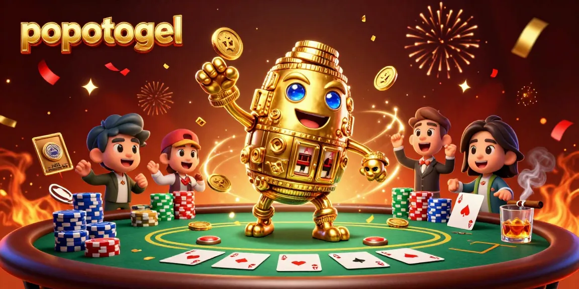 Engage with popotogel by winning big at a dynamic poker table filled with colorful chips.