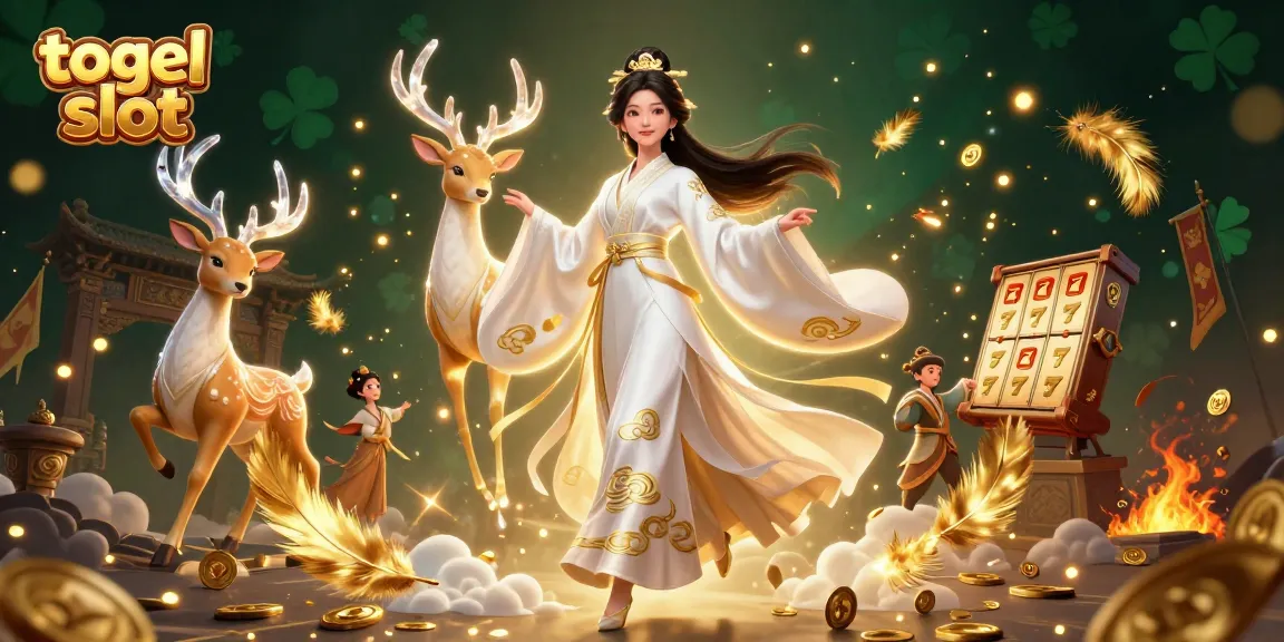 Engage in thrilling togel slot gameplay with exciting characters and vibrant casino elements.