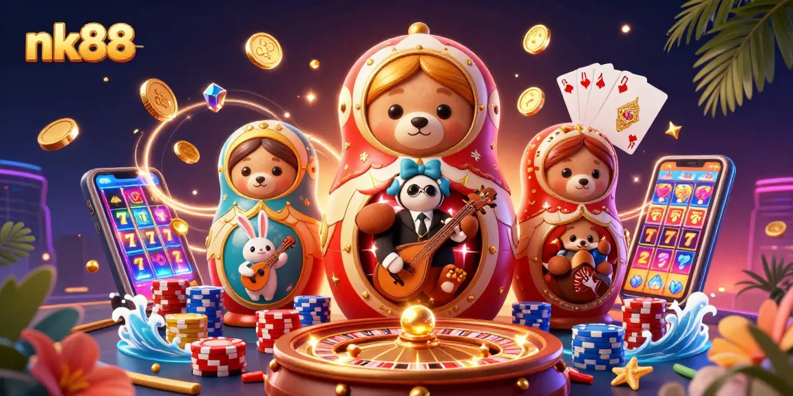 Experience exhilarating gaming with nk88 as you spin reels and win big in an enchanting casino world.