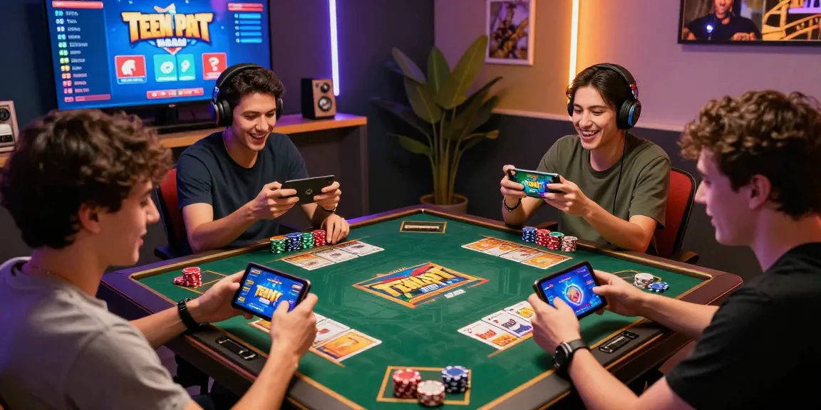 Engaged players accessing the Teen Patti Gold app through their mobile devices, embodying the spirit of Click to online portal gaming.