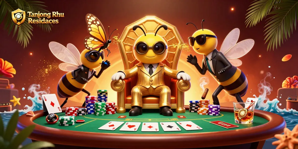 Tanjong Rhu Residences menampilkan aksi judi di kasino dengan bos lebah dan elemen poker